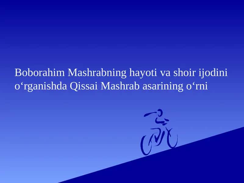 Qissai Mashrab asarining o‘rni 1