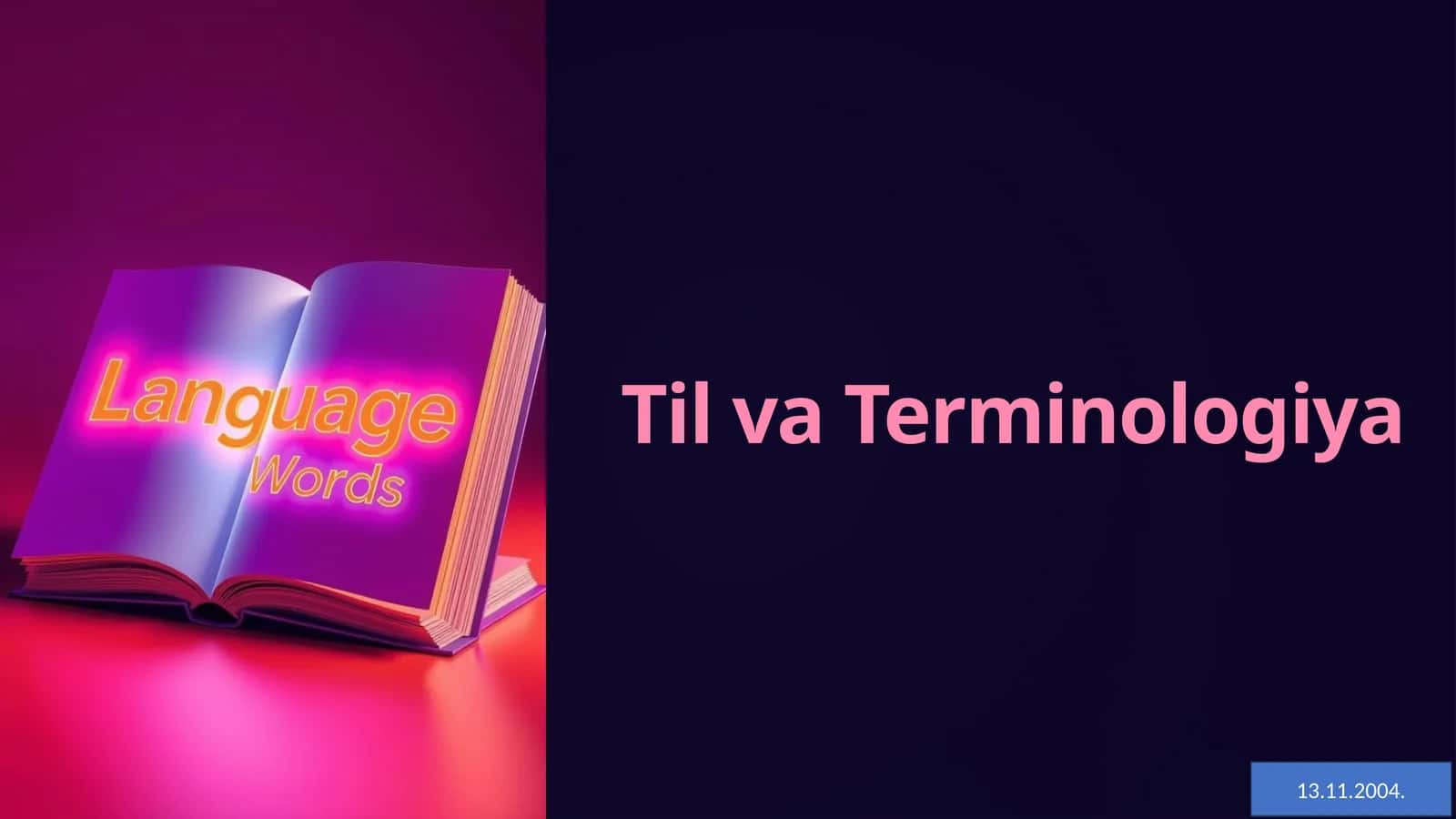 Til va Terminologiya 1