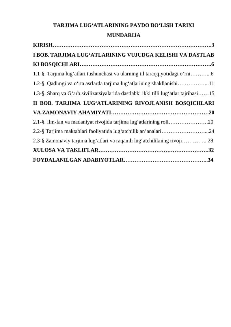 TARJIMA LUG‘ATLARINING PAYDO BO‘LISH TARIXI 1