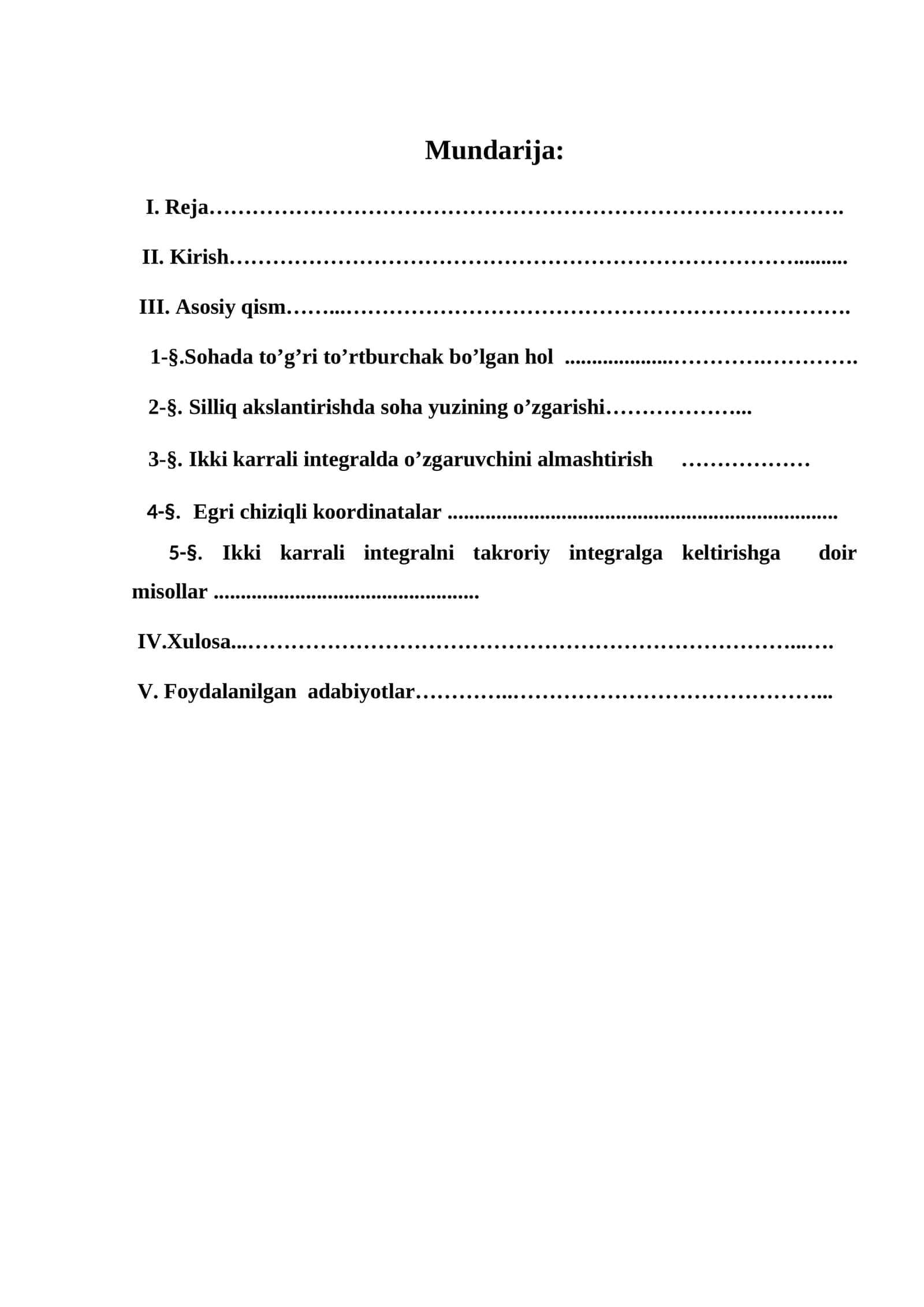 Ikki karrali integralni takroriy integralga keltirish 1