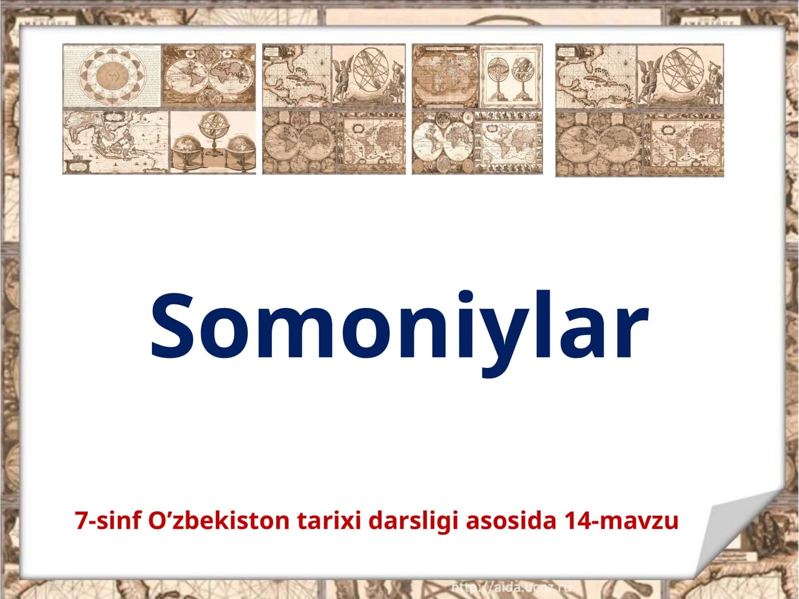 7-sinf O'zbekiston tarixi fanidan Somoniylar mavzusida dars ishlanma 1