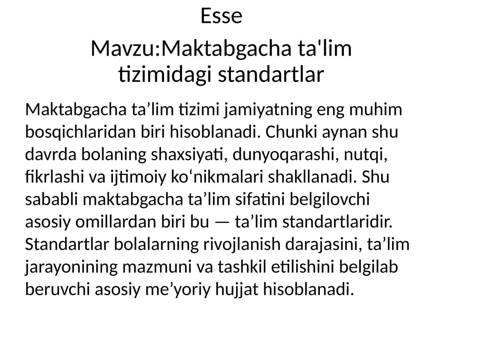 Maktabgachata'limtizimidagistandartlar 1