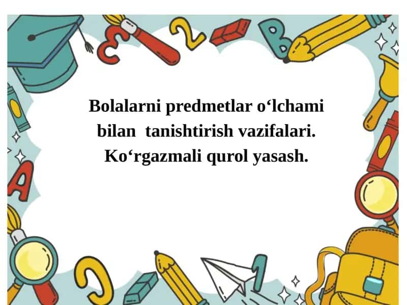 Bolalarni Predmetlar Miqdorini Idrok Qilish 1