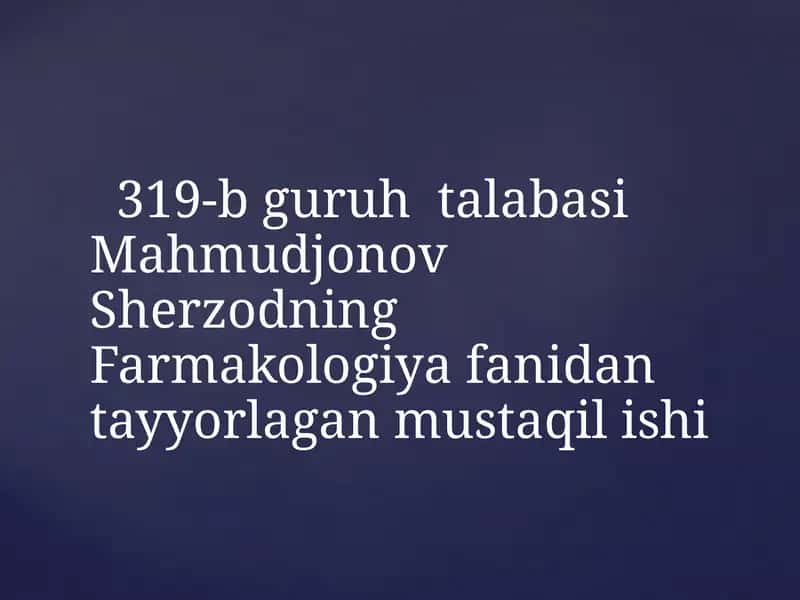 ParkinsonKasalliginiDavolashdaIshlatiladiganDoriVositalari 1