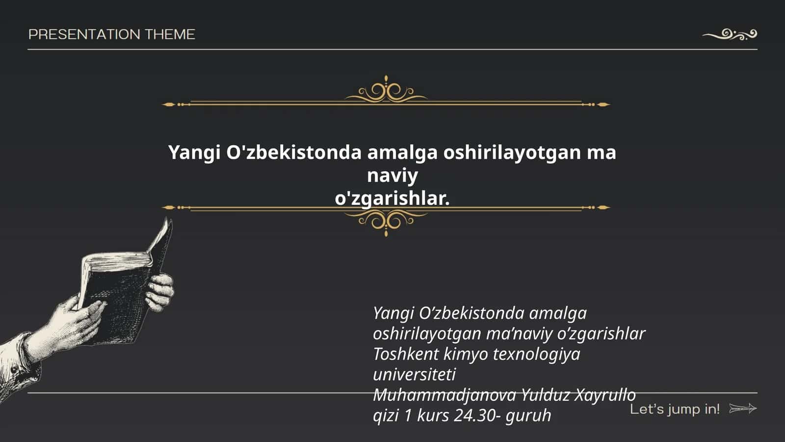 Yangi O'zbekistonda amalga oshirilayotgan ma naviy o'zgarishlar 1
