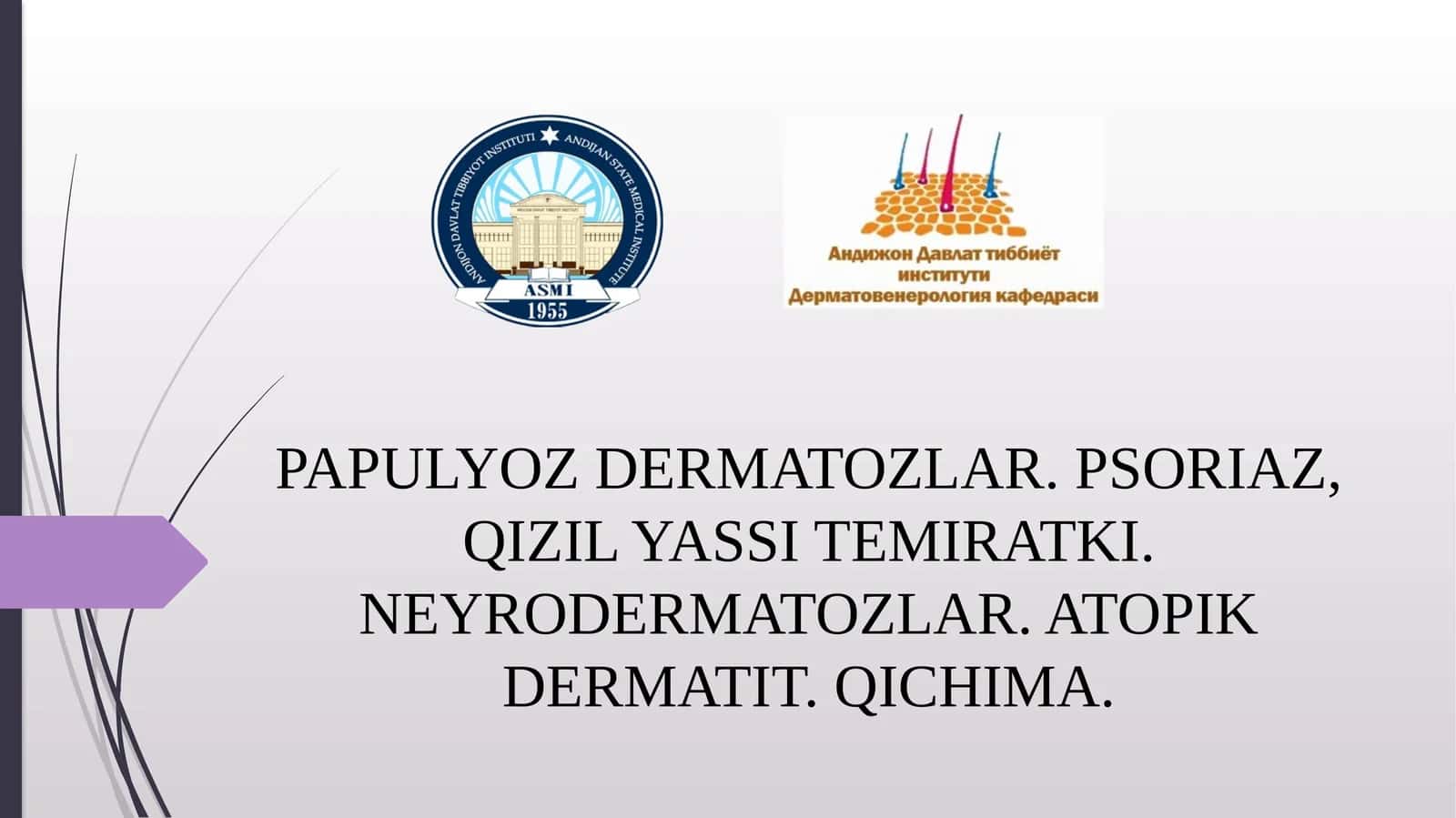 Papulyozdermatozlar ve psoriaz 1