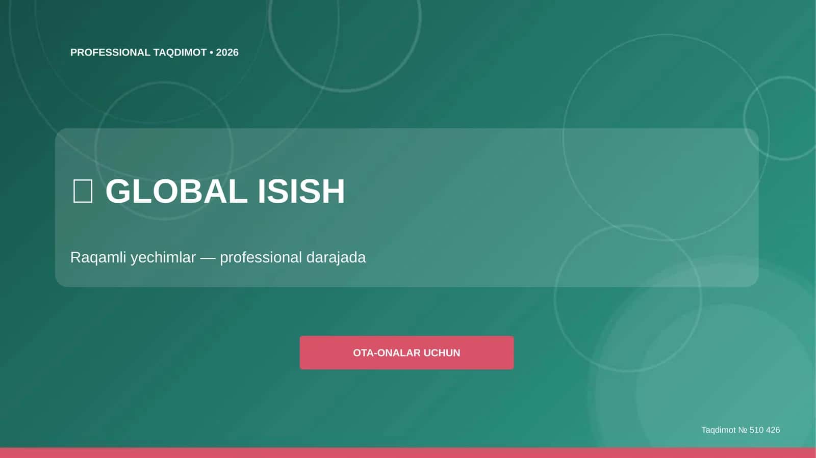 GLOBAL ISHISh 1