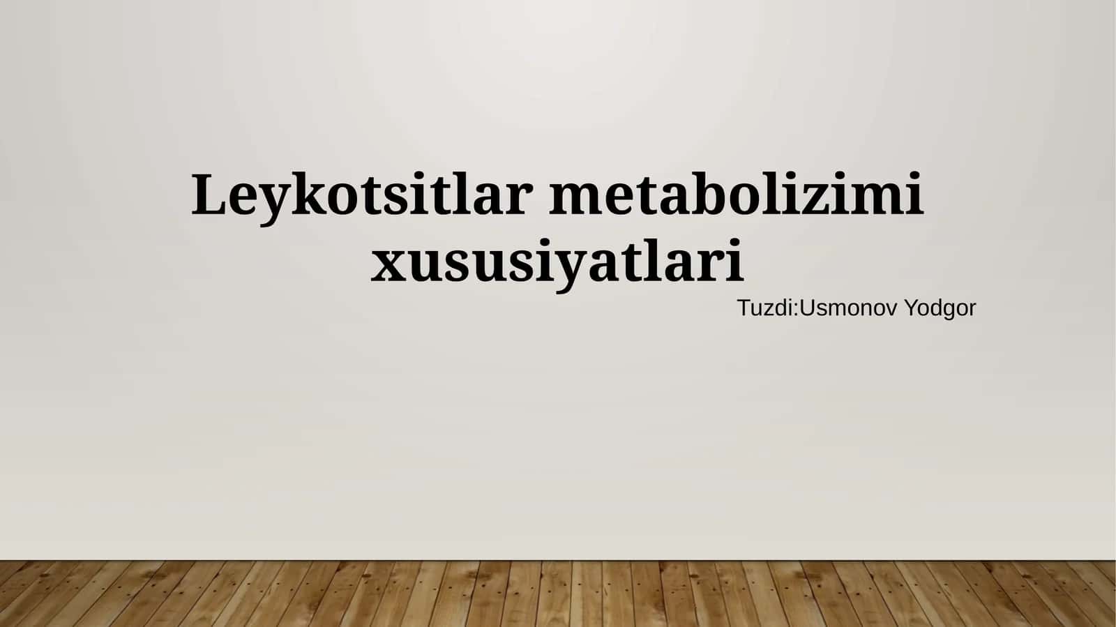 Leykotsitlarmetabolizimixususiyatlari 1