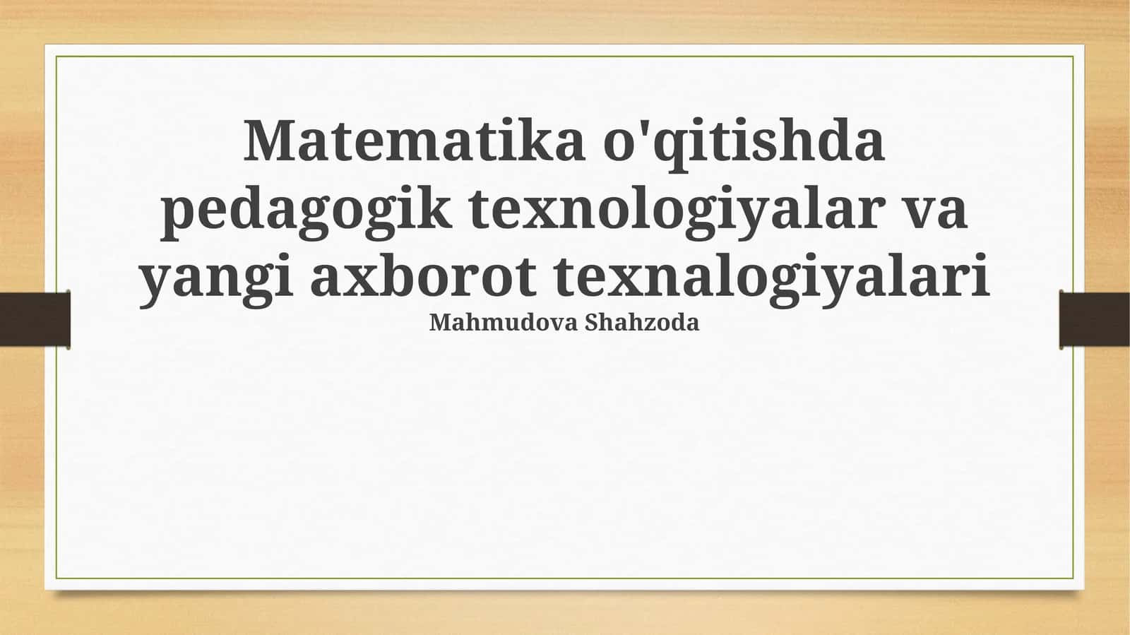Interaktiv o'quv vositalari 1