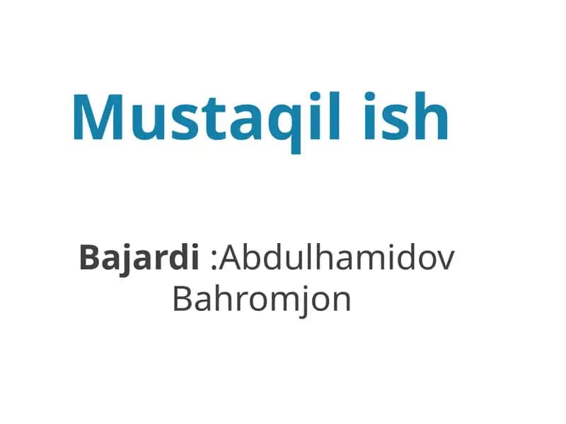 Ommoviyqirg’in qurollarining tasnifi 1
