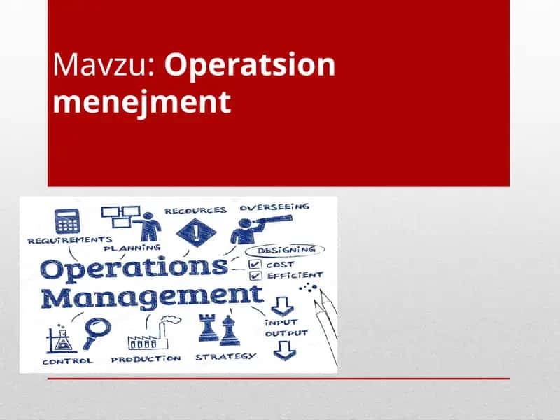Operatsionmenejment 1