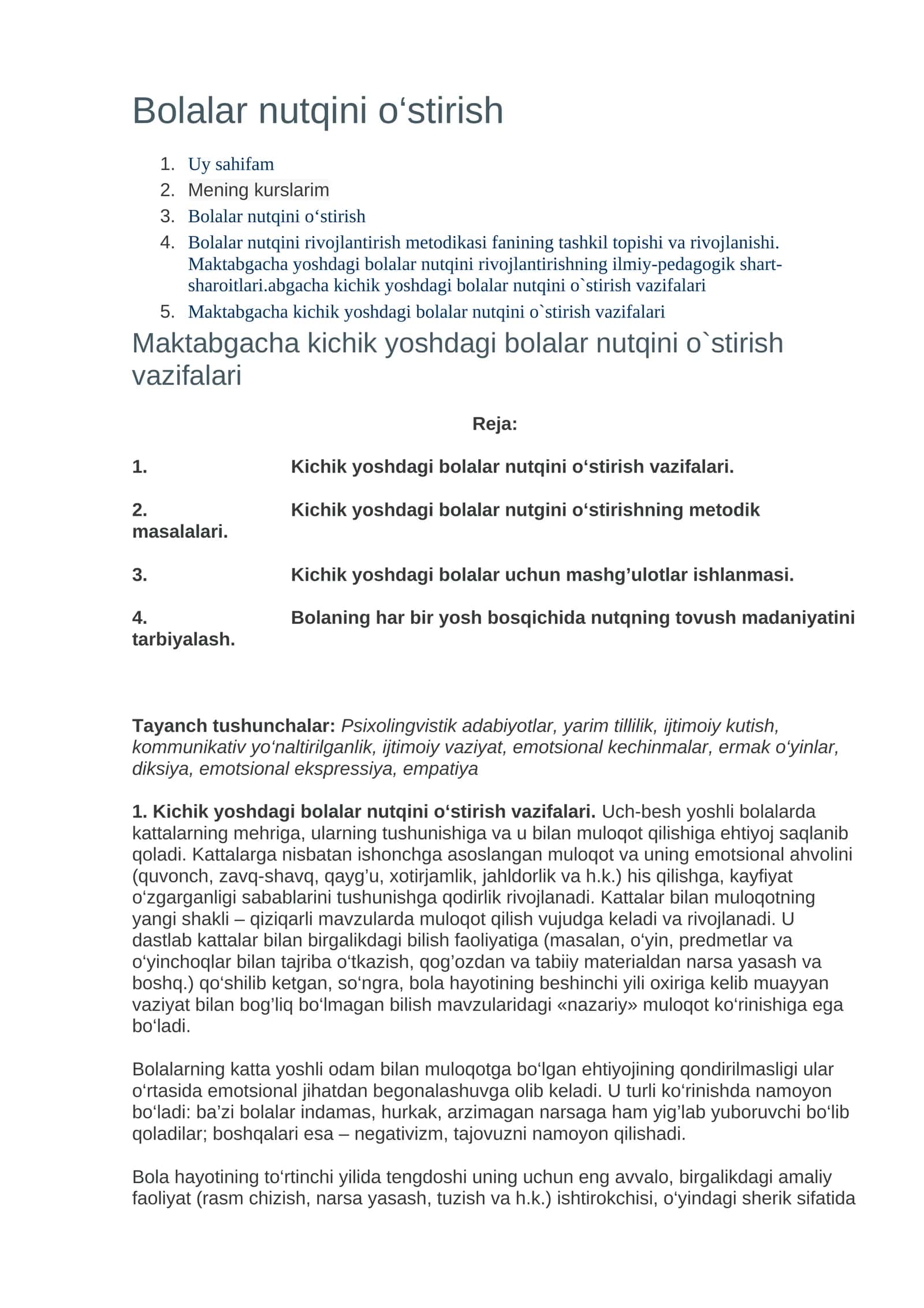 Bolalar nutqini o‘stirish 1