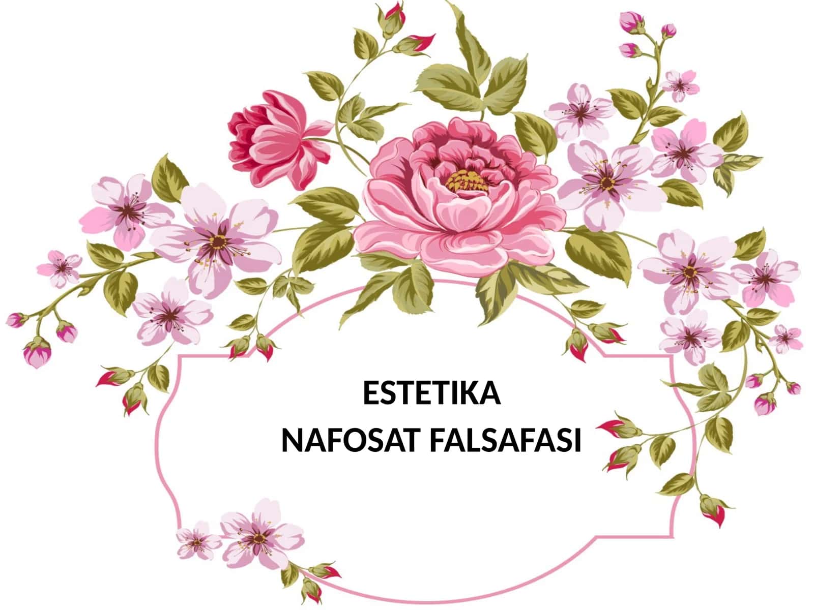 ESTETIKA NAFOSAT FALSAFASI 1