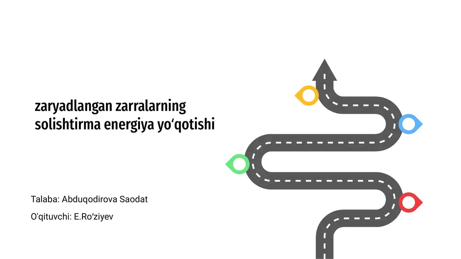 Zaryadlangan zarralar energiya yoʻqotishi 1