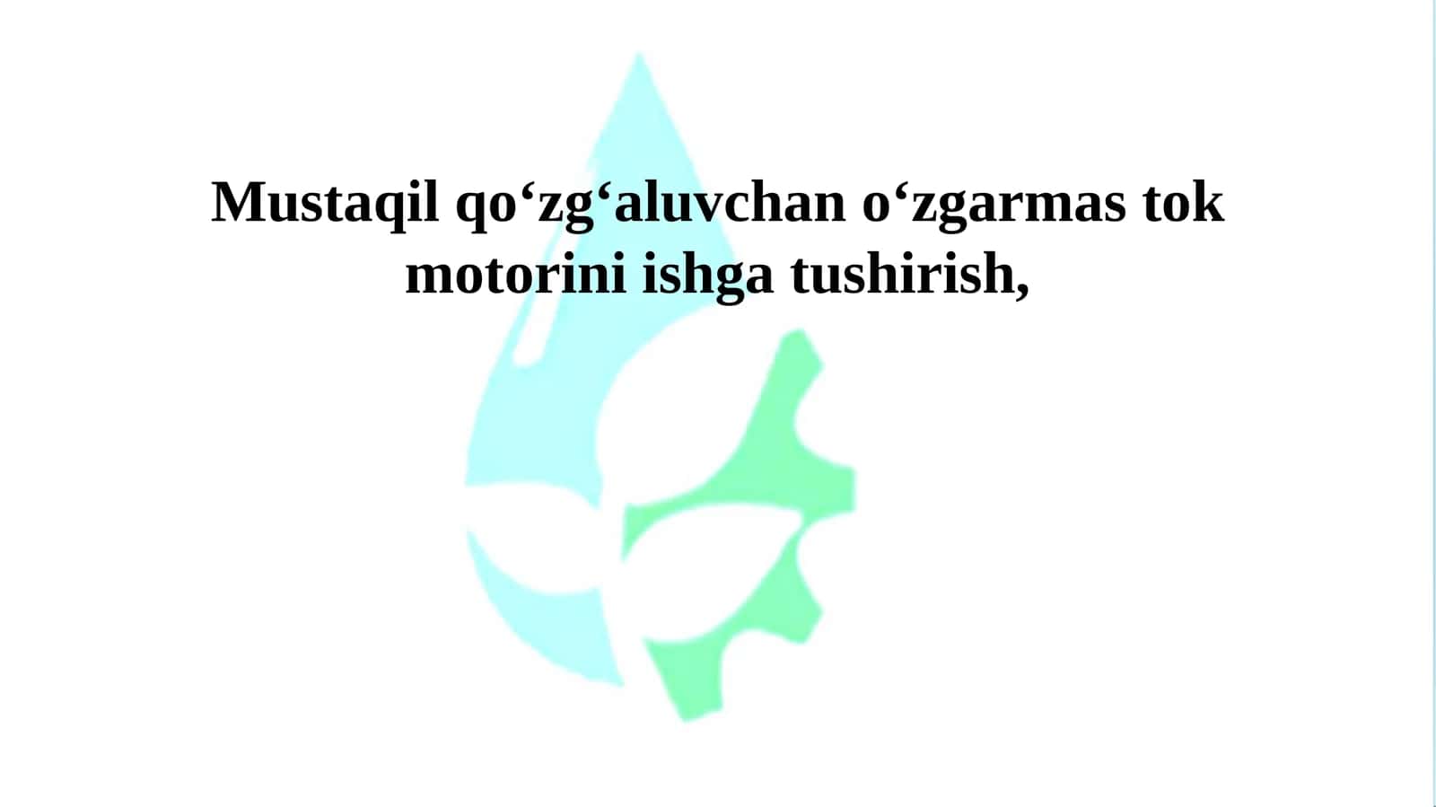 Elektr texnika va elektronika texnikaxavfsizligi qoidalari 1