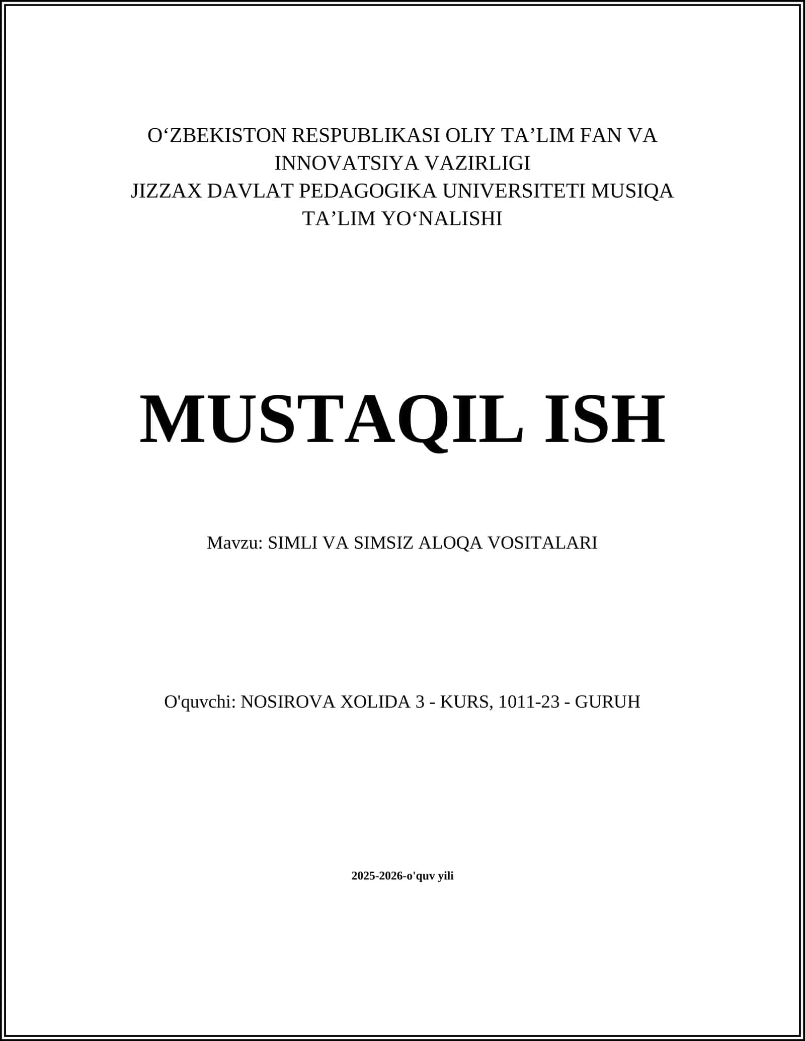SIMLI VA SIMSIZ ALOQA VOSITALARI 1