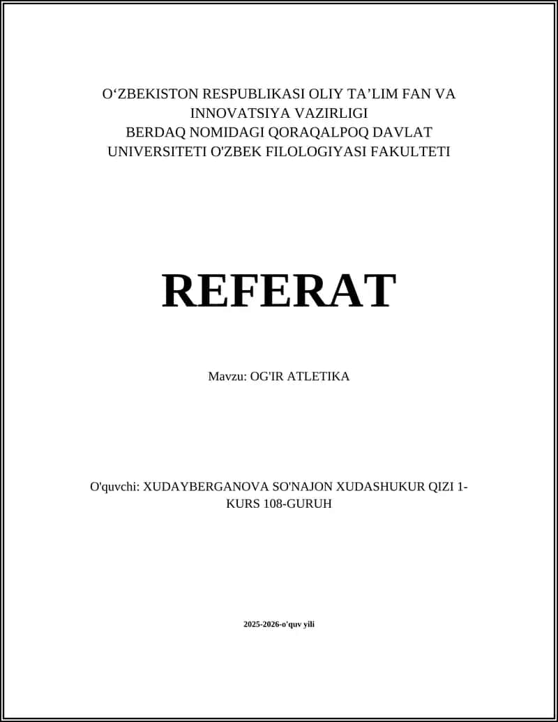 OG'IR ATLETIKA 1