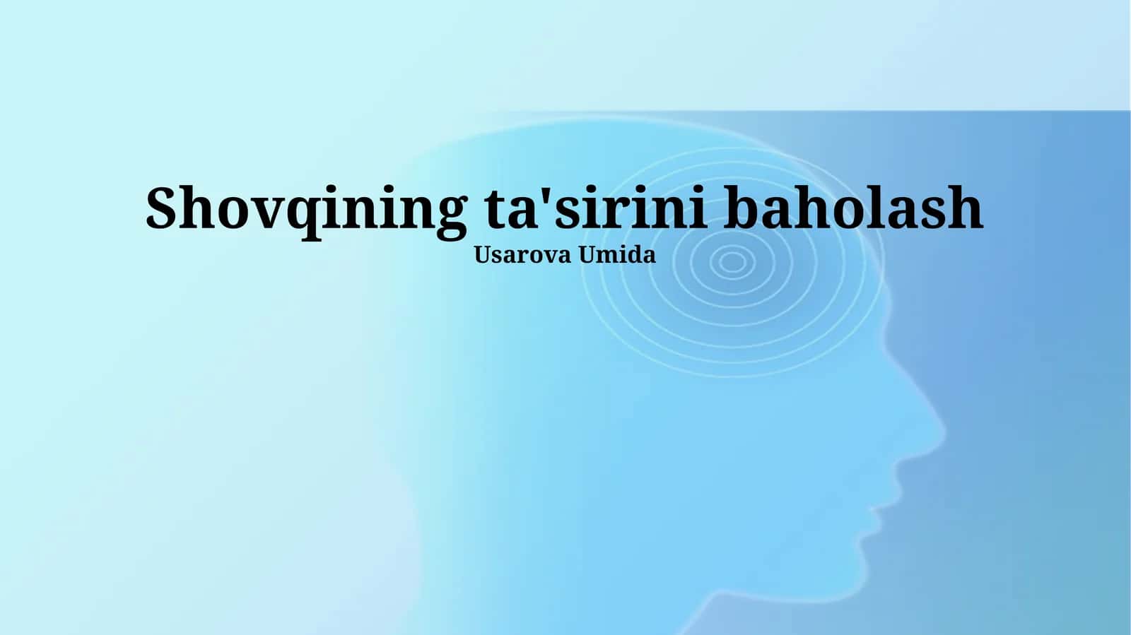 Zararning Baholash 1