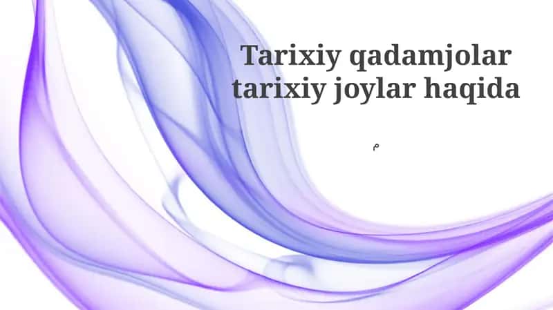 Tarixiy Izlar 1