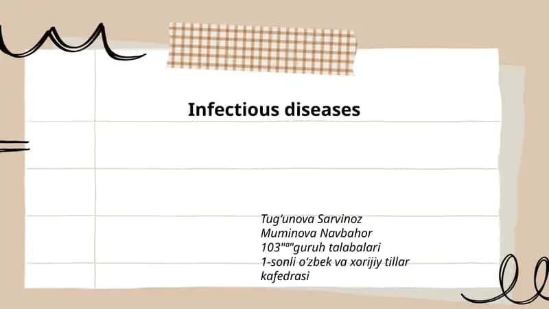 Infectious diseases 1