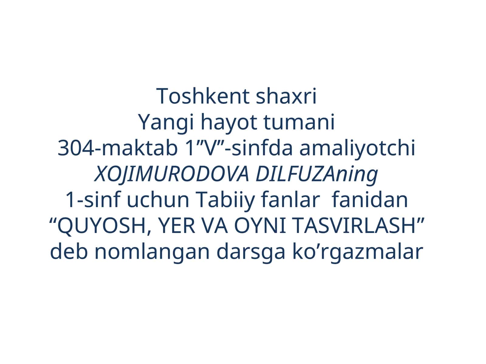 QUYOSH, YER VA OYNI TASVIRLASH 1