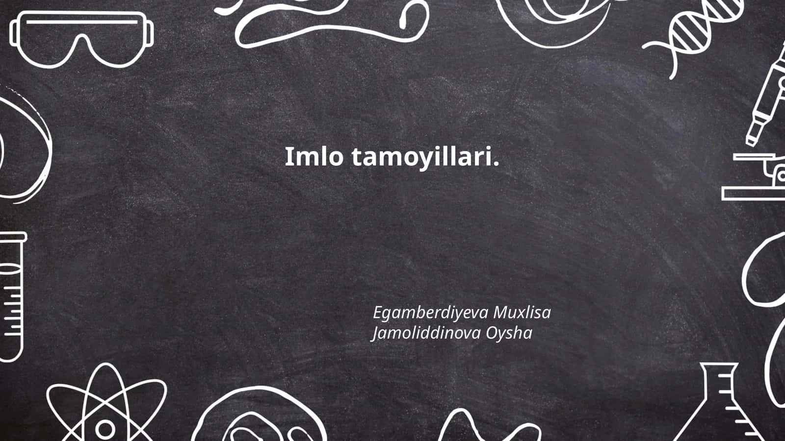 Imlo tamoyillari 1