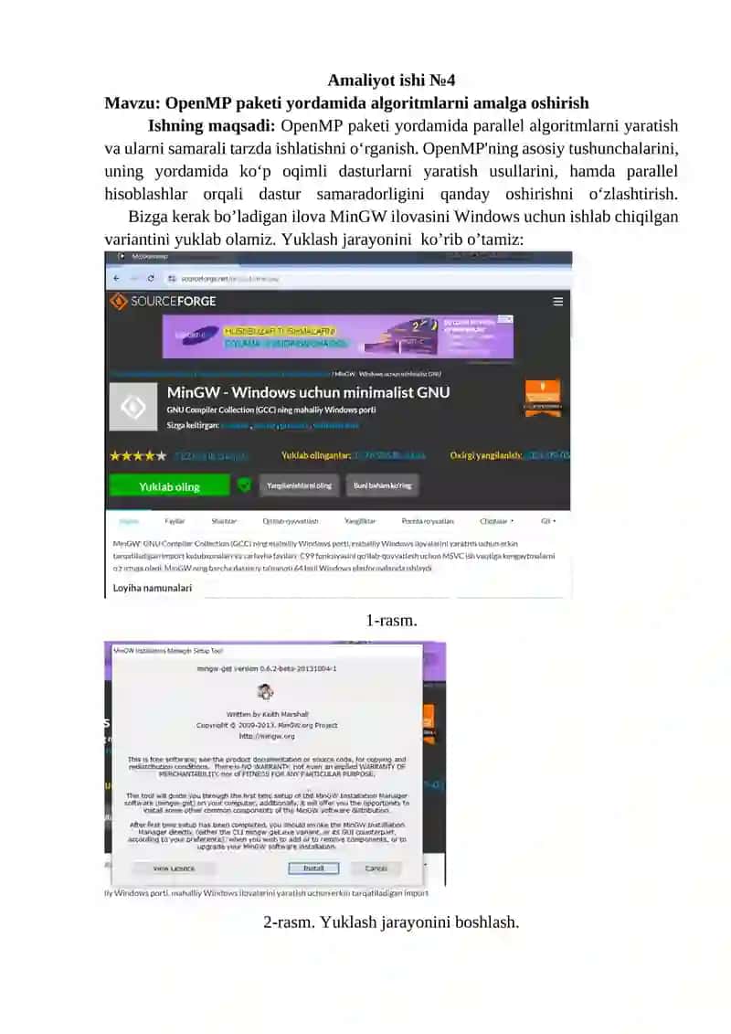 Amaliyot ishi №4 kompyuter arxitekturasi