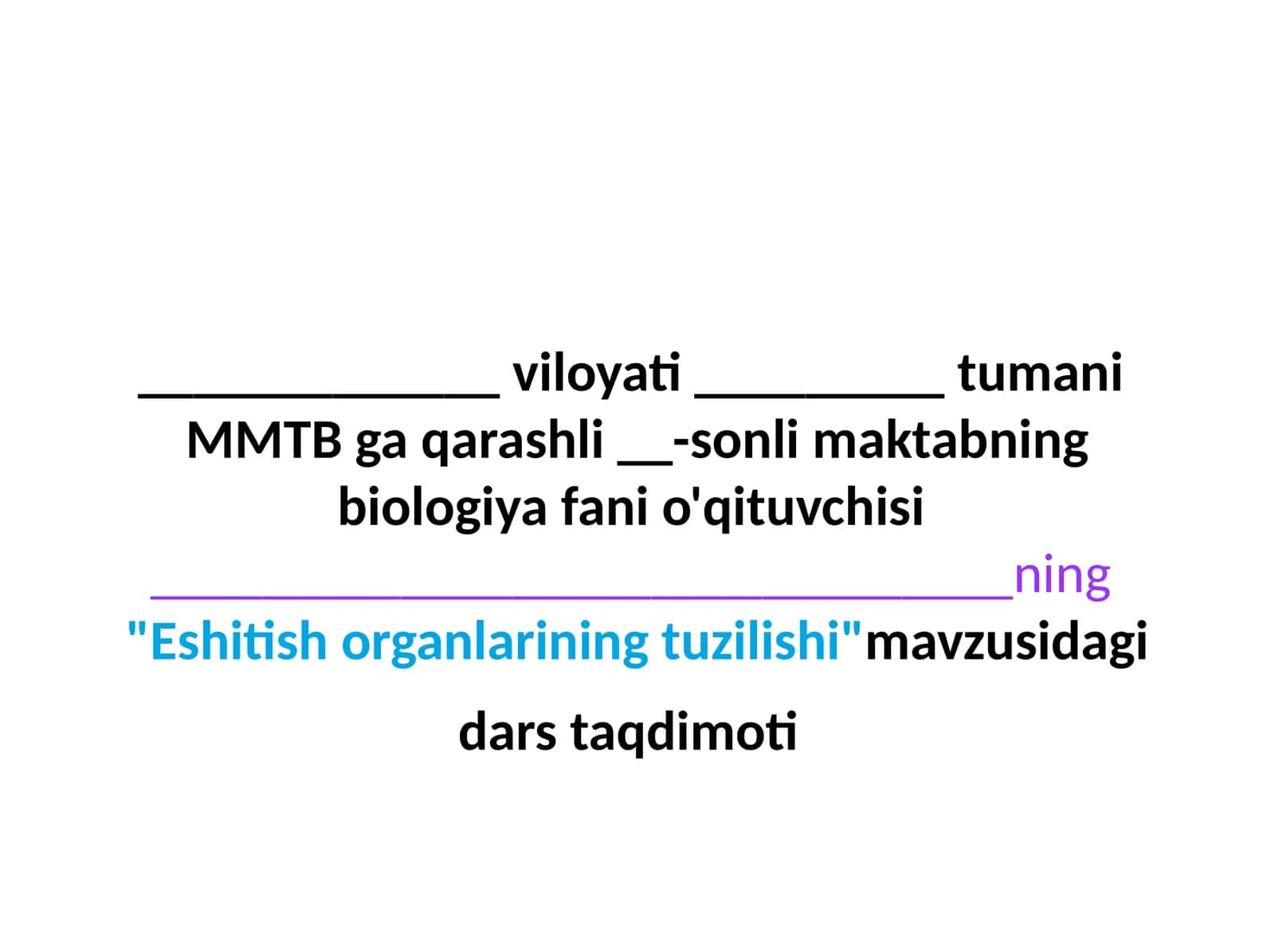 Eshitish organlarining tuzilishi 1