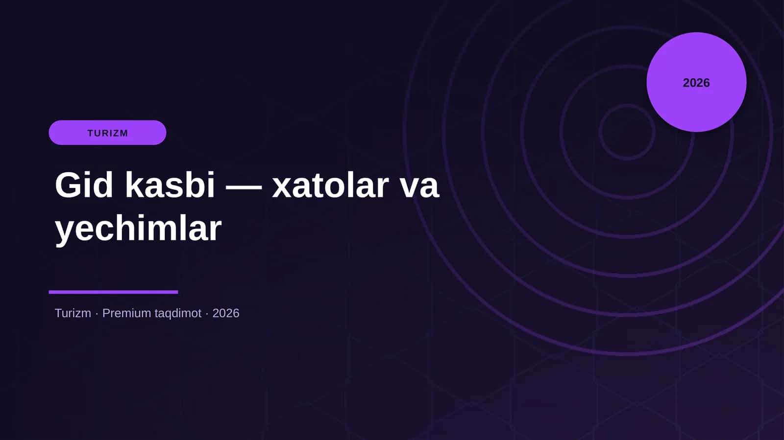 Gid kasbi — xatolar va yechimlar 1