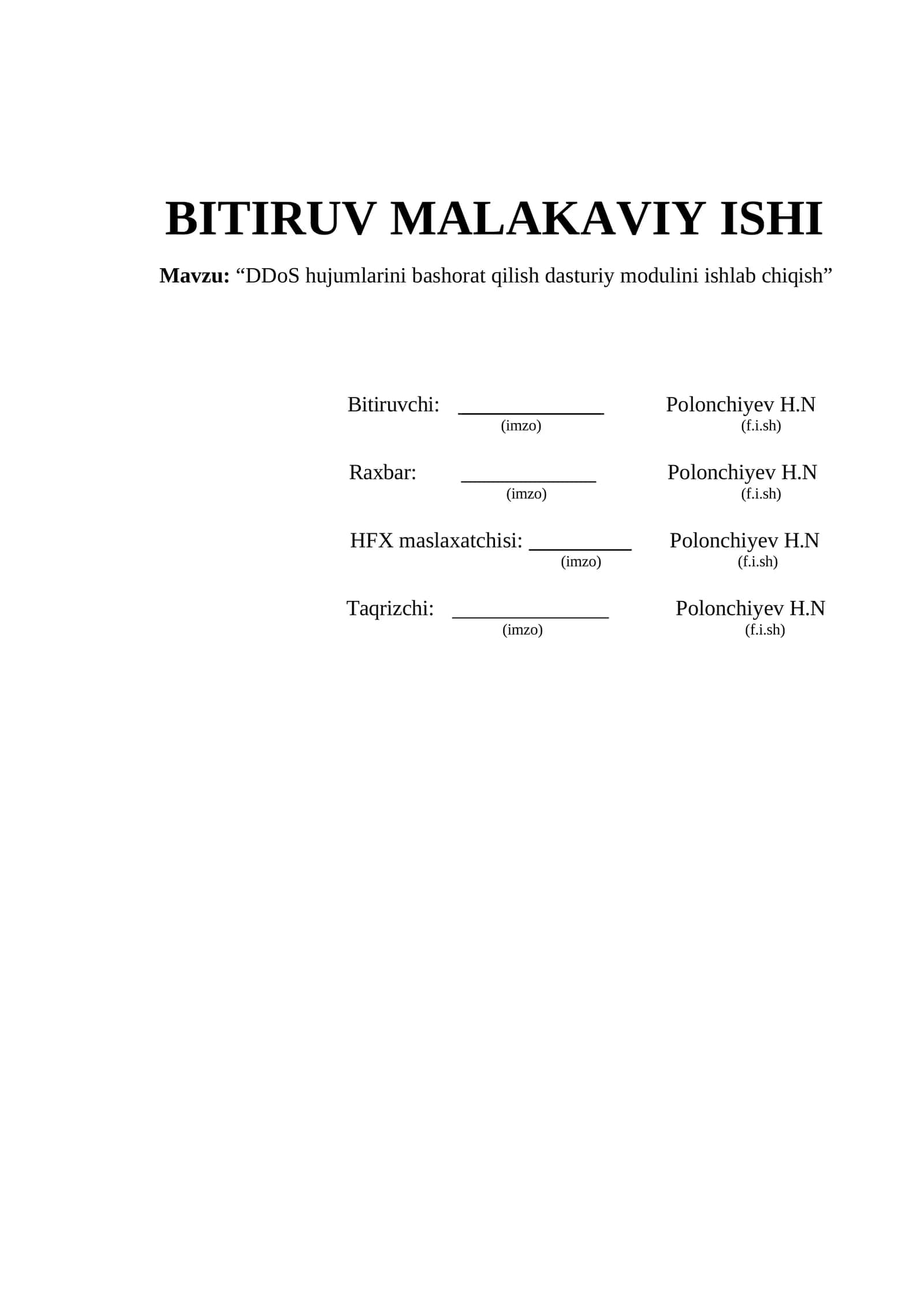 DDoS hujumlarini bashorat qilish dasturiy modulini ishlab chiqish 1
