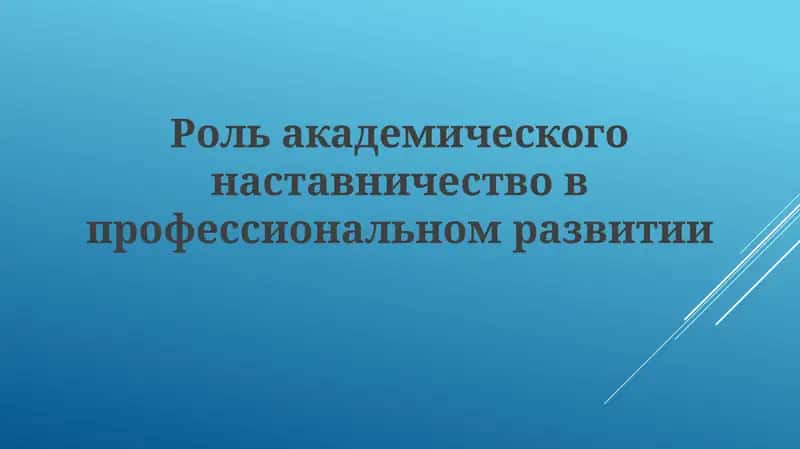 Академик наставничество 1
