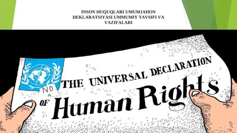 Inson Huquqlari Umumjahon Deklaratsiyasi 1