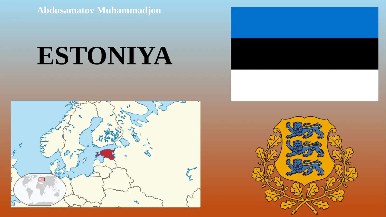 Estoniya–umumiyma’lumot 1