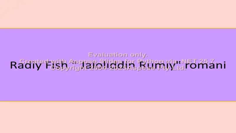 Radiy Fish "Jaloliddin Rumiy" romani 1
