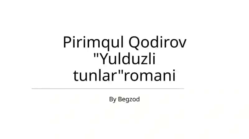 Yulduzli tunlar