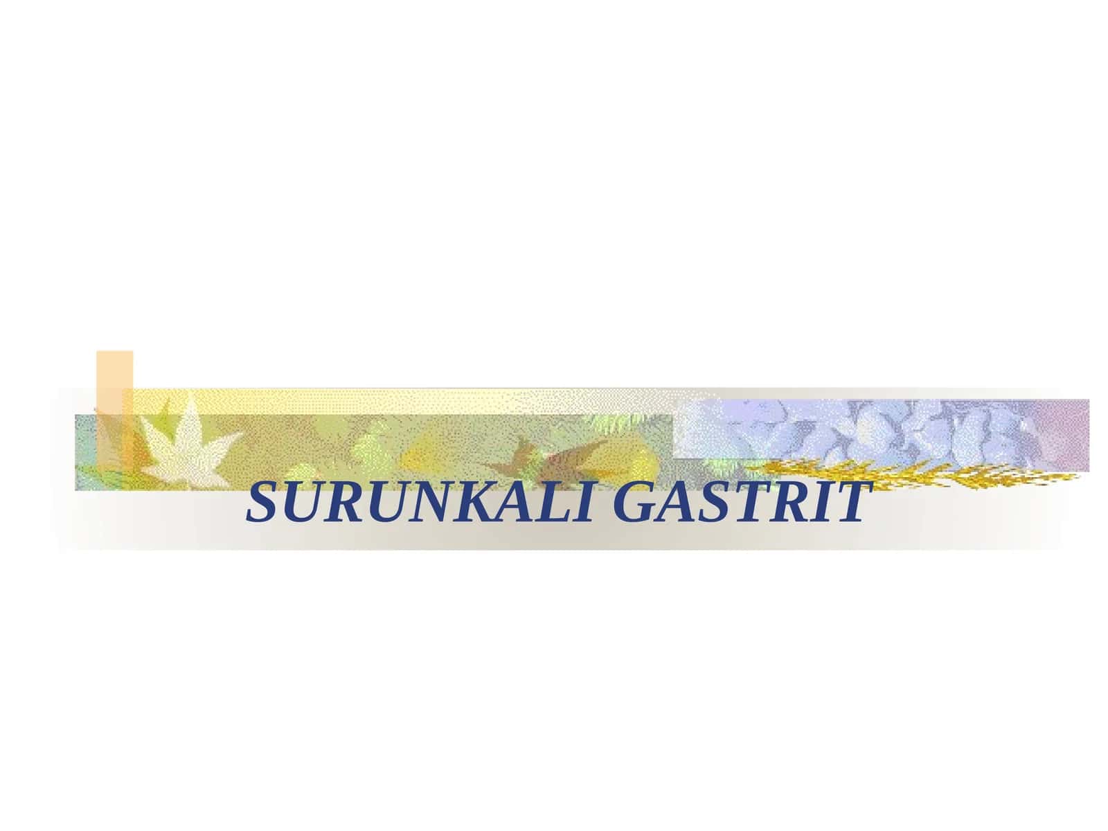 SURUNKALI GASTRIT 1