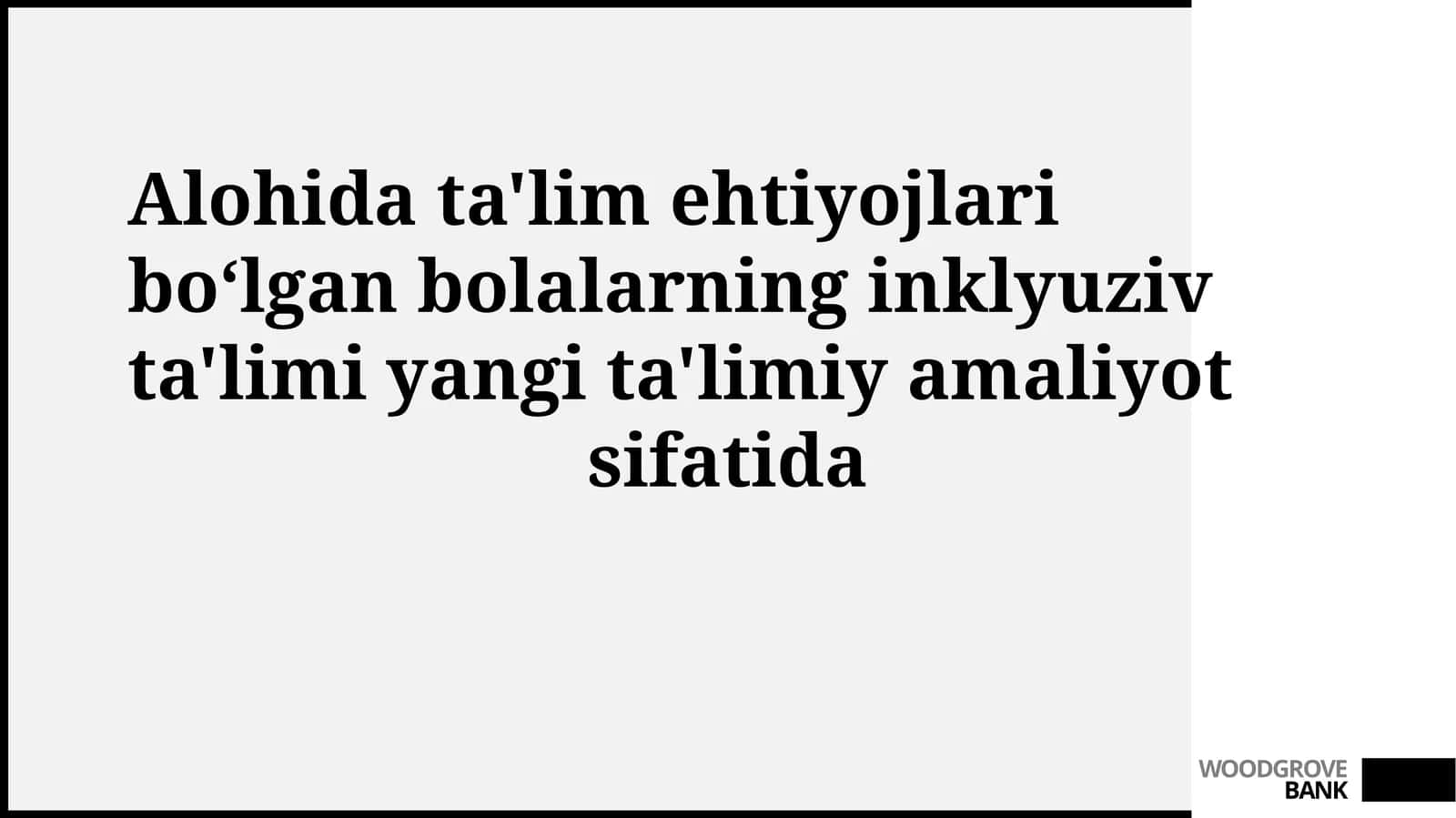 Inklyuziv Ta'limning Afzalliklari 1
