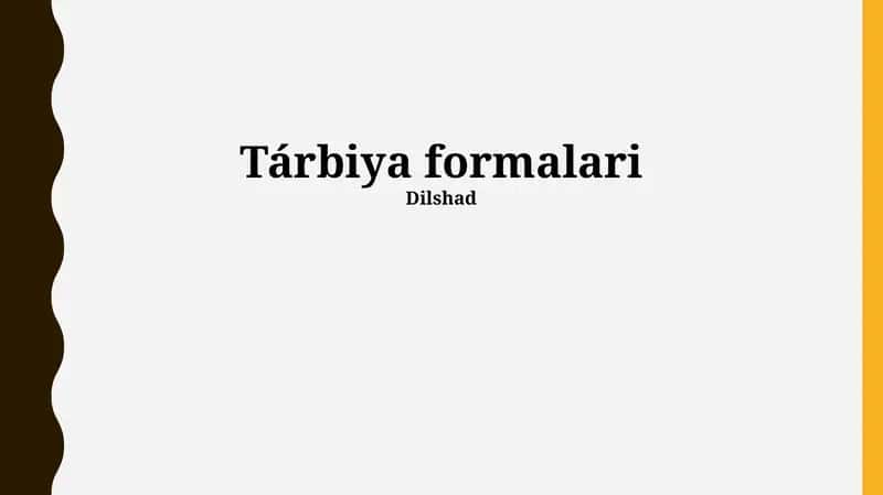 Tárbiya formalari 1