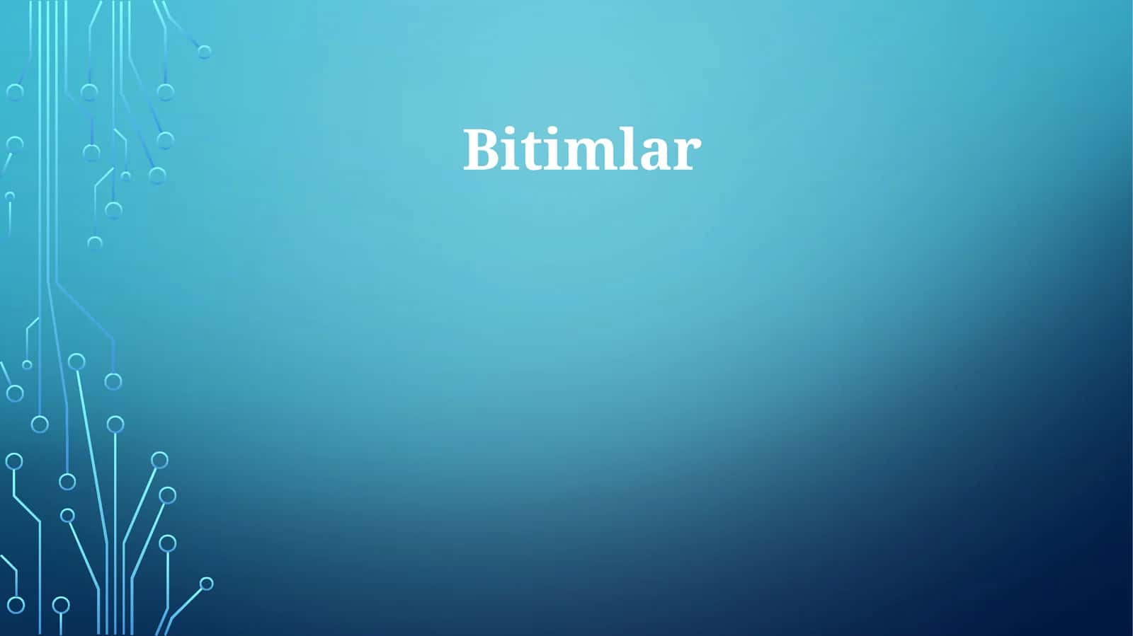Bitimlar 1