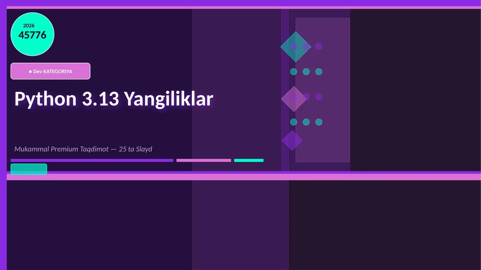 Python 3.13 Yangiliklar 1