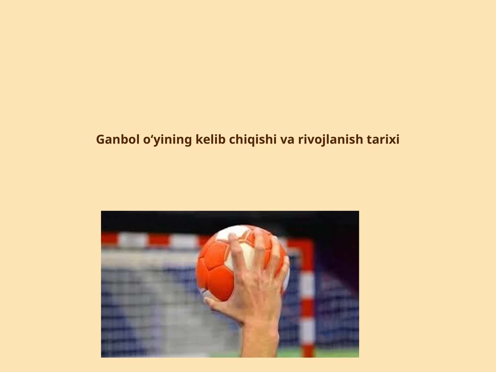 Ganbolo‘yining kelib chiqishi va rivojlanishi tarixi 1
