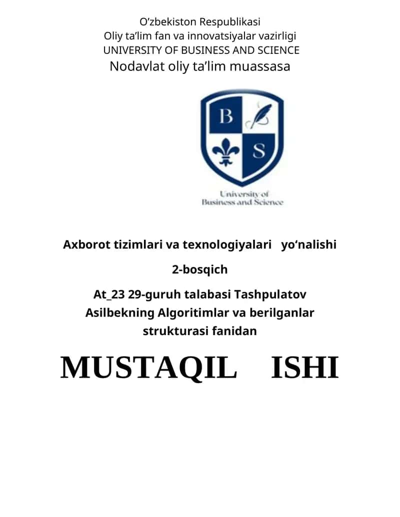 Uzun sonlar arifmetikasi 1