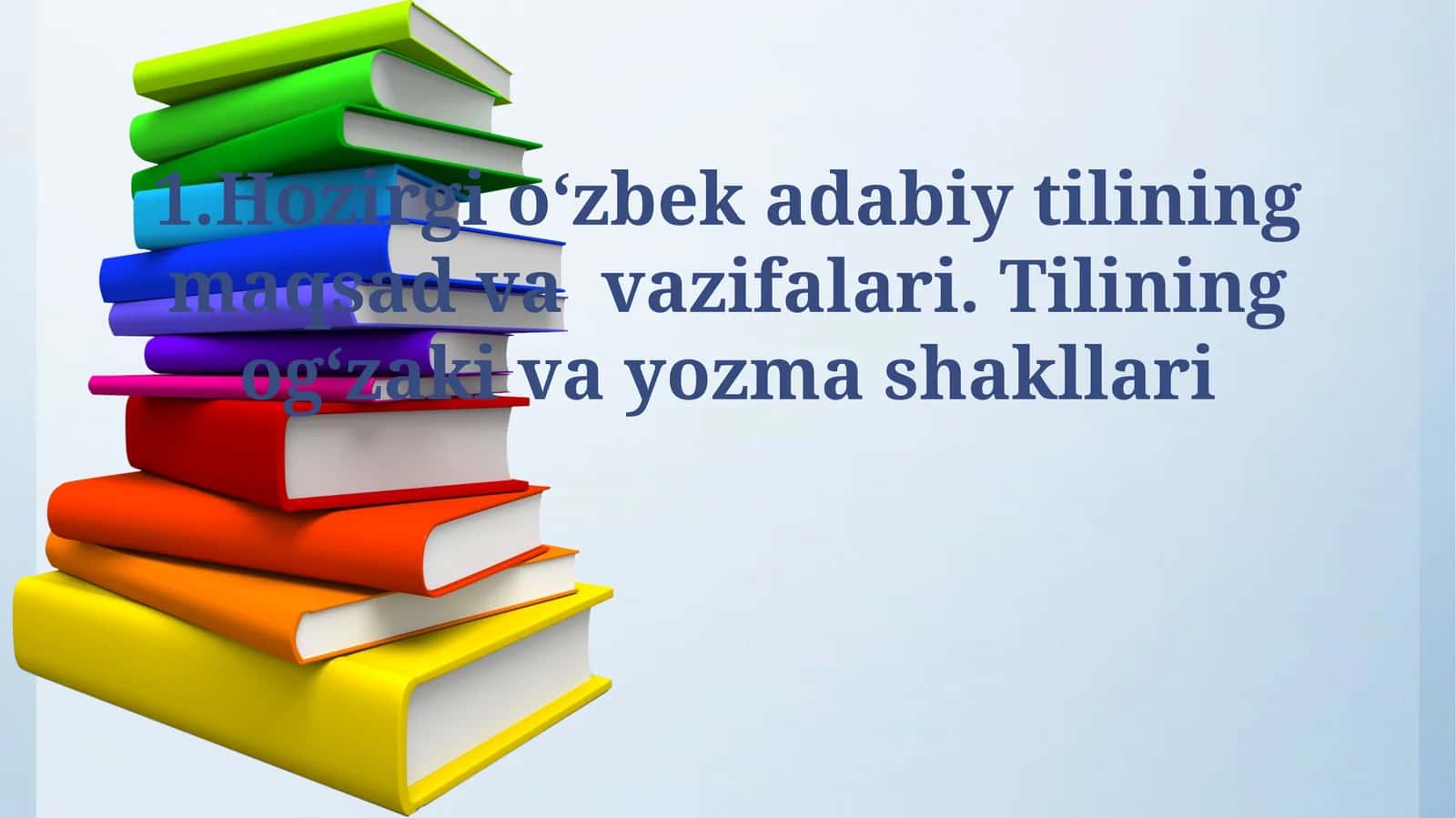 Zamonaviy Oʻzbek Adabiy Tilining Ogʻzaki Shakli 1