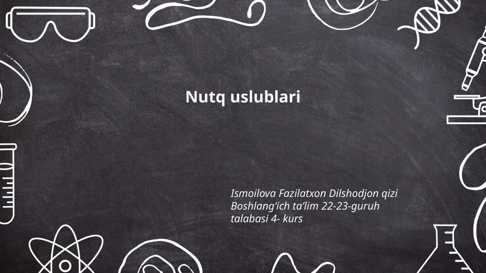 Nutq uslublari 1