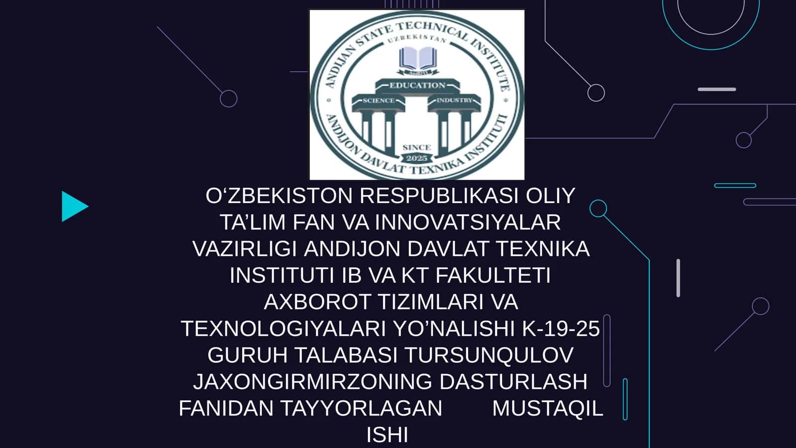 Filesystems haqida tushuncha 1