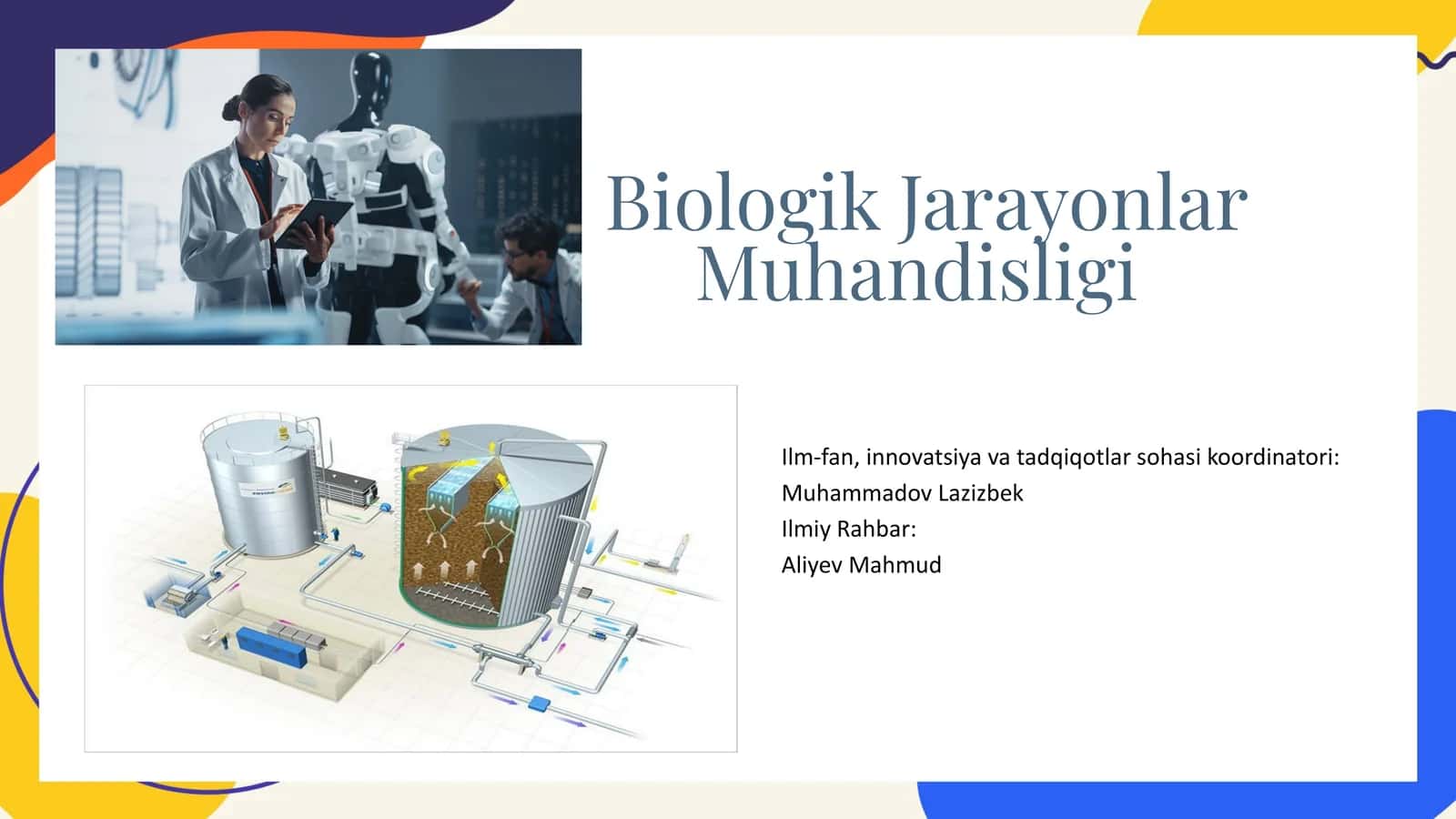 Biologik Jarayonlar Muhandisligi 1