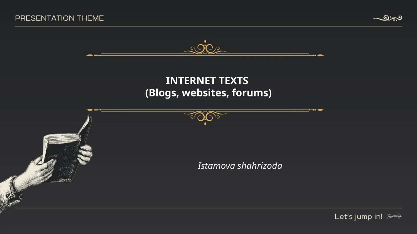 INTERNET TEXTS 1