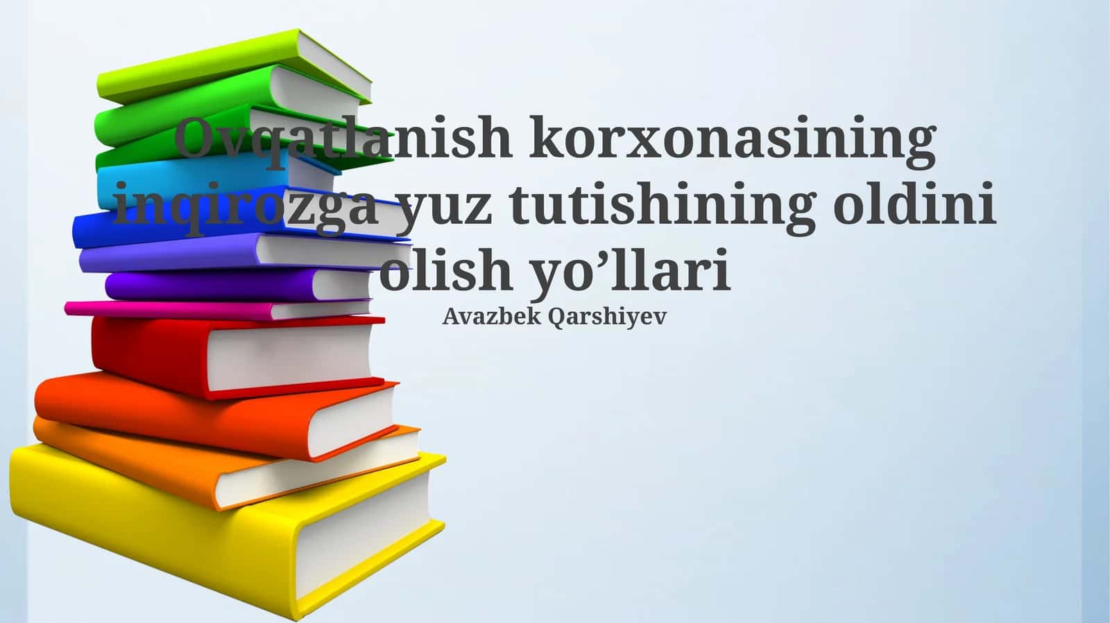 Moliyaviy barqarorlik va zaxiralar 1