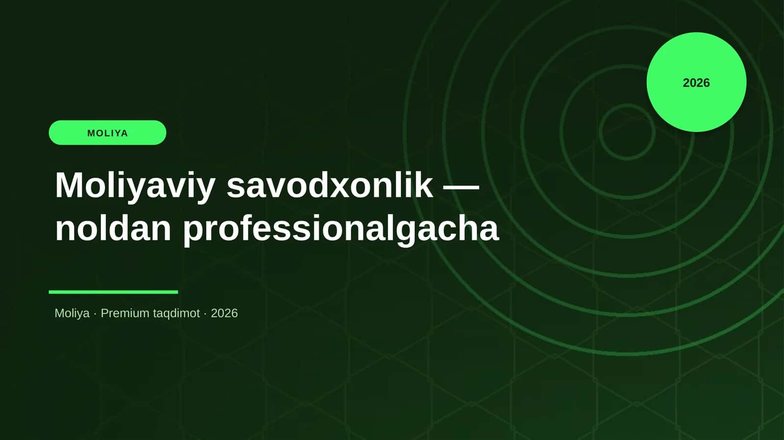 Moliyaviy savodxonlik — noldan professionalgacha 1