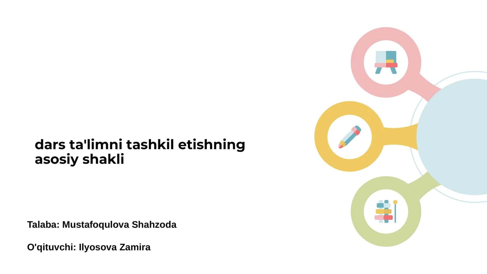 Dars ta'limining asosiy shakllari 1